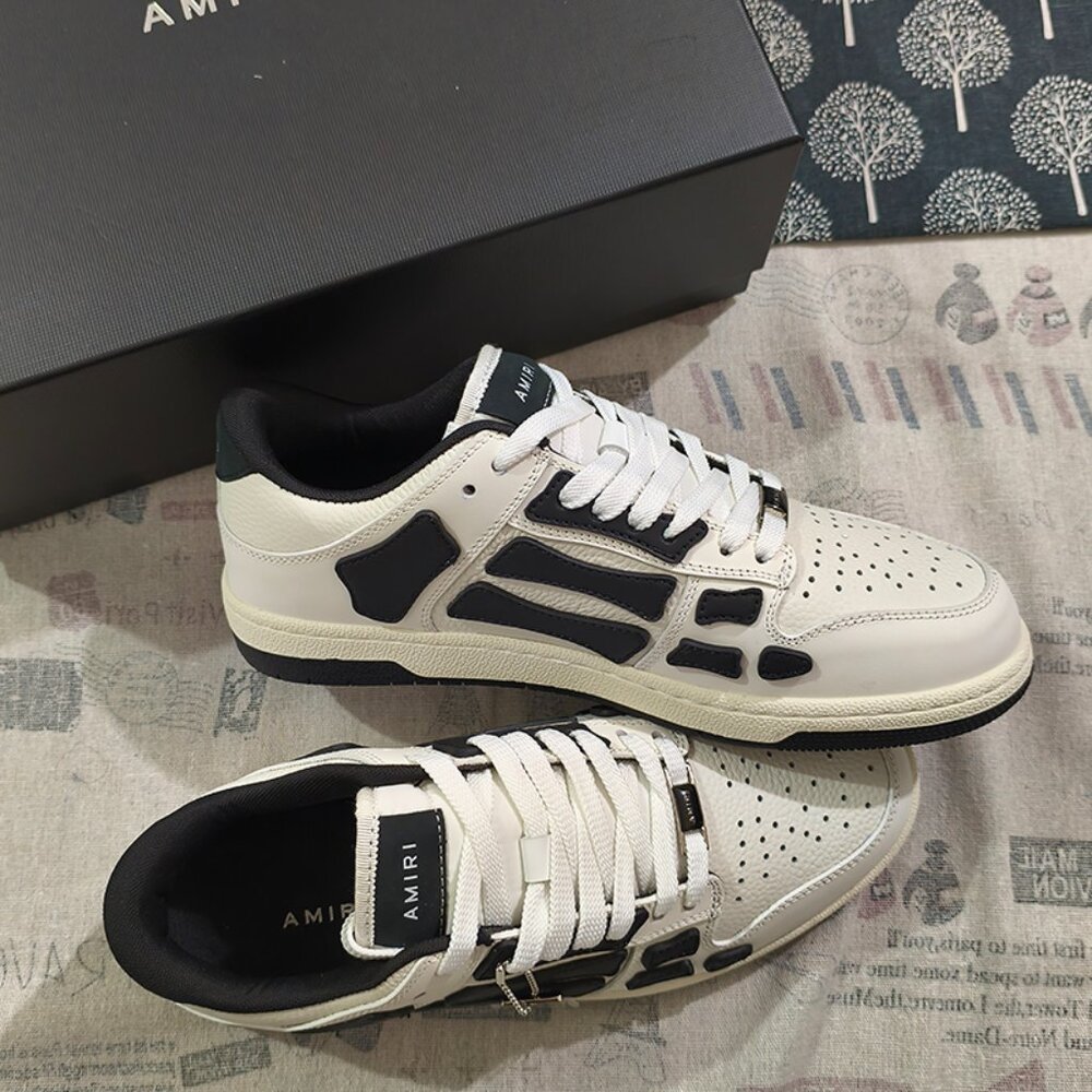 AMIRI White Low-Top Sneakers With Bone Design